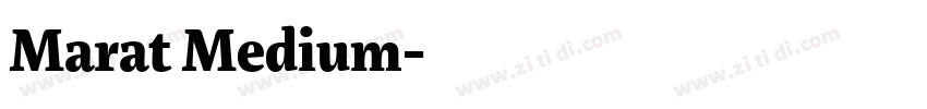 Marat Medium字体转换